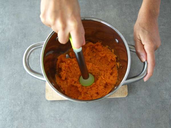 Sweet potato gnocchi (easy gnocchi) - Preparation step 1