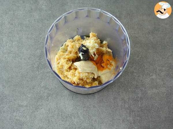 Coral lentil dip - Preparation step 2