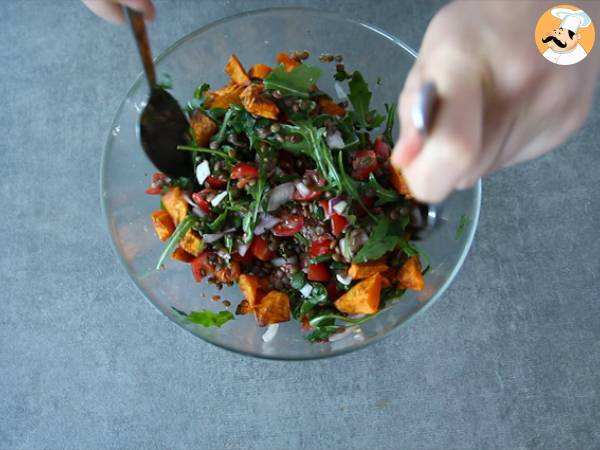 Lentil salad with sweet potatoes - Preparation step 3