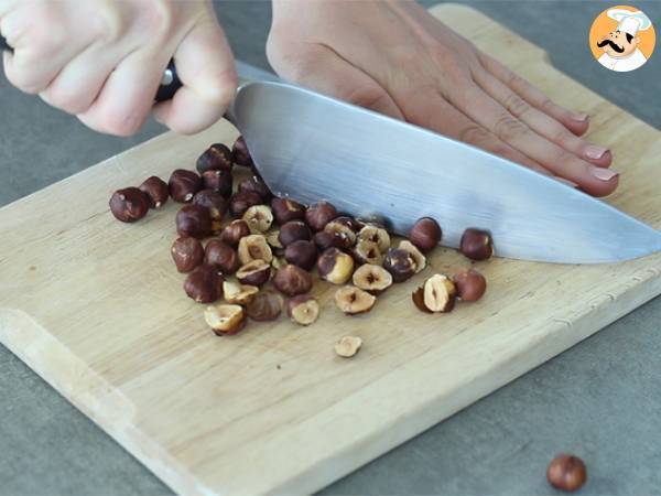 Hazelnut fudge - chocolate and hazelnut squares - Preparation step 1