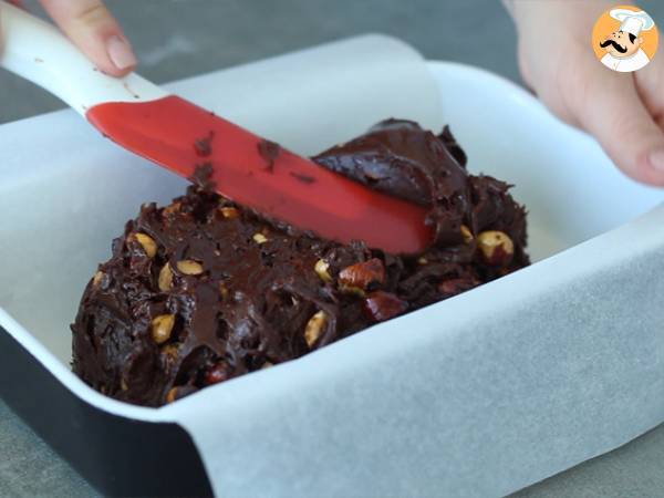 Hazelnut fudge - chocolate and hazelnut squares - Preparation step 3