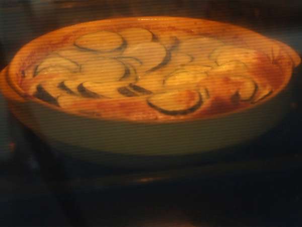 Zucchini and goat cheese clafoutis - Preparation step 3