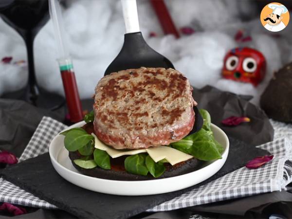 Monster burger for halloween - Preparation step 5