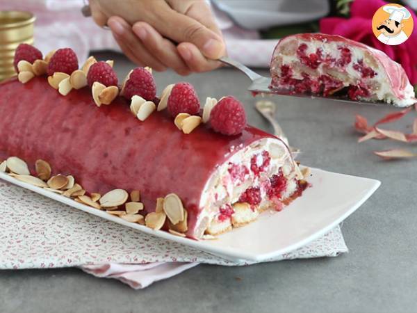 Raspberry tiramisu log - Preparation step 12