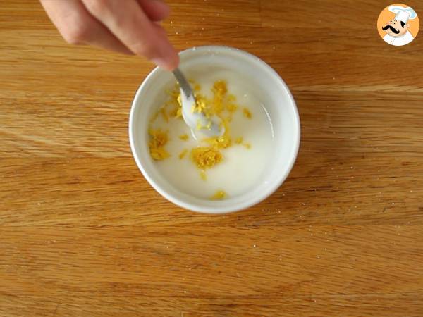 Lemon and oat brownies with lemon glaze - Preparation step 5