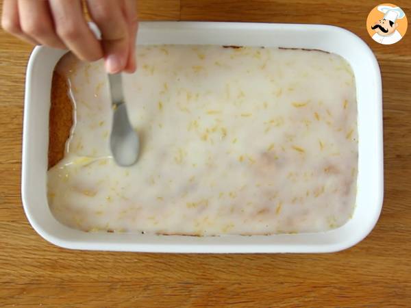 Lemon and oat brownies with lemon glaze - Preparation step 6