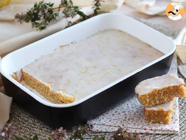 Lemon and oat brownies with lemon glaze - Preparation step 7