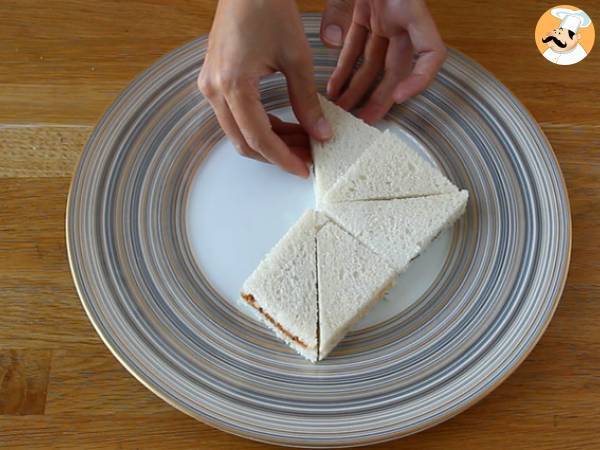 Origami star surprise bread - Preparation step 4