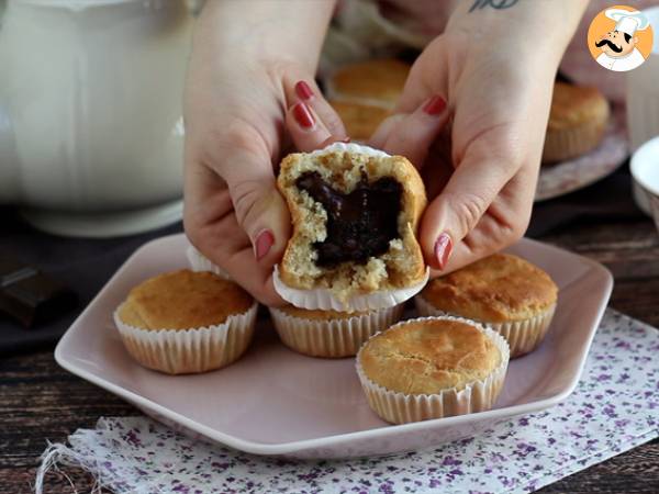 Vegan gluten-free chocolate-centered muffins - Preparation step 4