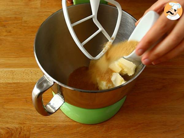 Chocolate chip cookie cake - Preparation step 1