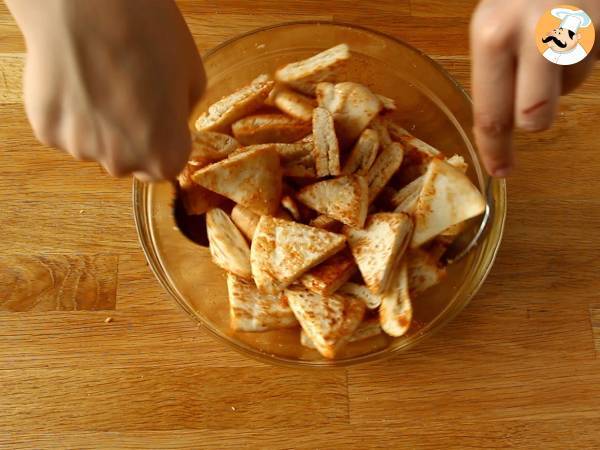 Pita chips - quick recipe - Preparation step 3