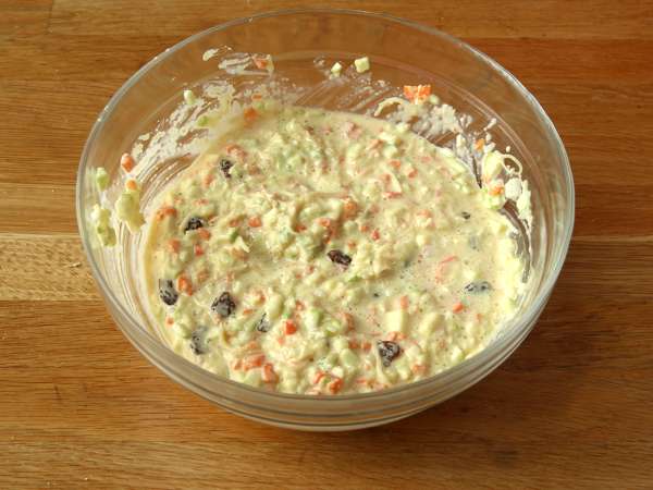 Semolina cake with zucchini and carrot - Preparation step 3