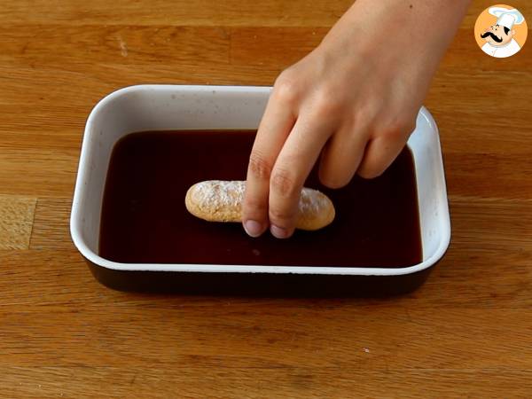 Delicious eggless tiramisu charlotte - Preparation step 1