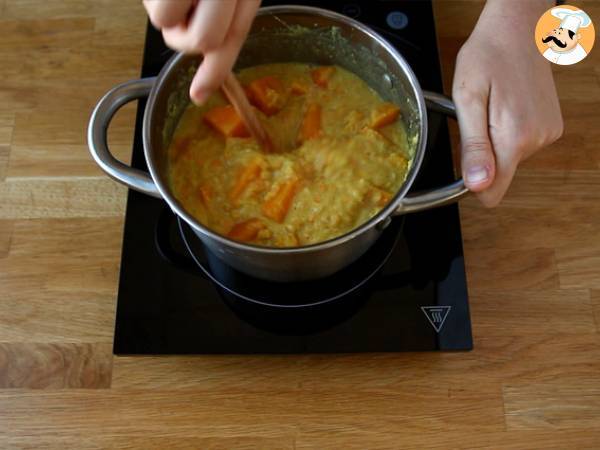 Butternut squash and red lentil soup - Preparation step 2