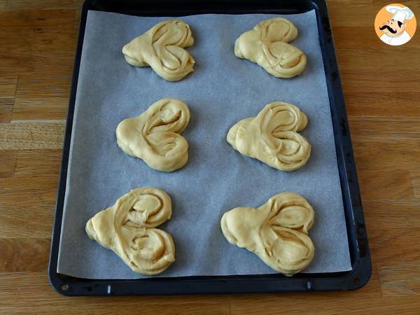 Extra soft heart-shaped brioches for valentine's day - Preparation step 10