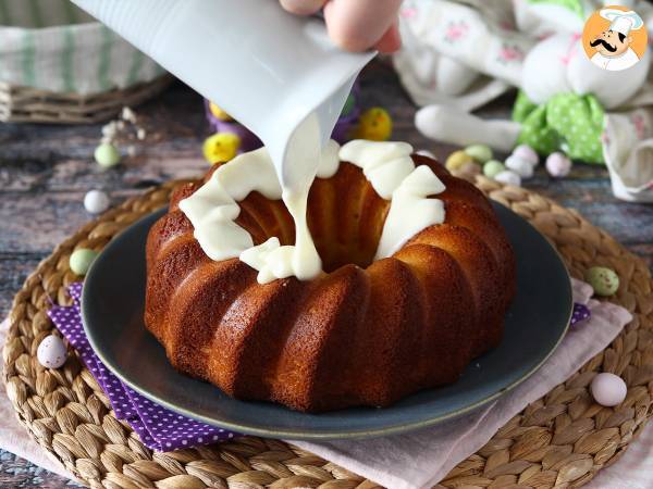 Easter bundt cake with lemon and white chocolate - Preparation step 7