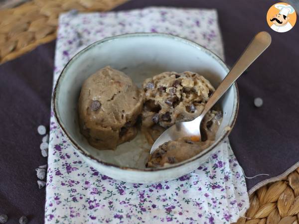 Cookie dough nice cream with only 3 ingredients and no added sugars! - Preparation step 3