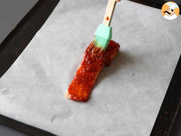 Korean style salmon with gochujang sauce ready in 8 minutes - Preparation step 3