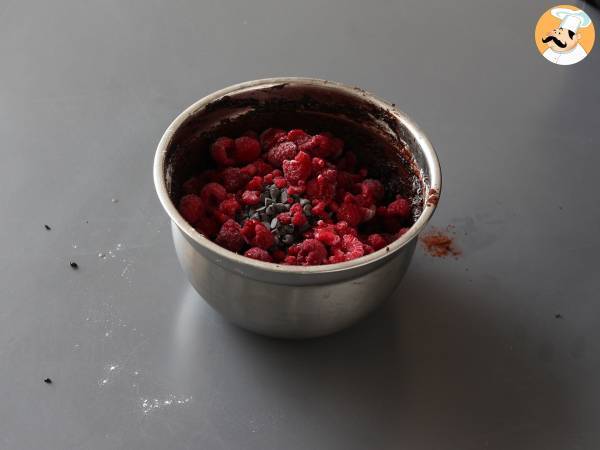 Chocolate raspberry brownies - Preparation step 3