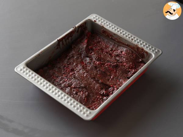 Chocolate raspberry brownies - Preparation step 4