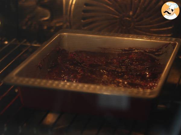 Chocolate raspberry brownies - Preparation step 5