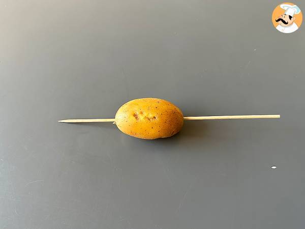 Baked spiral potatoes - Preparation step 1