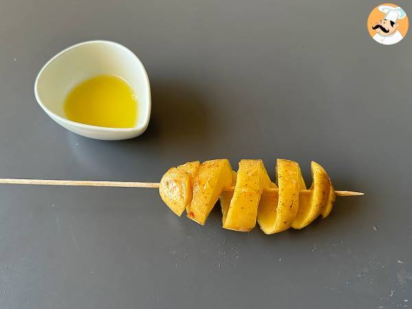 Baked spiral potatoes - Preparation step 3