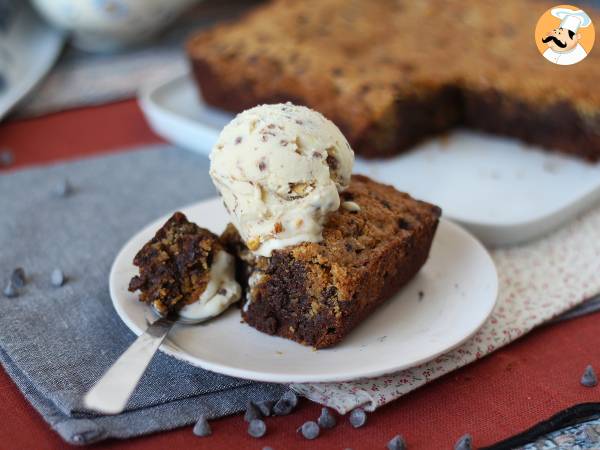 Brookies, the perfect combination of a brownies and a cookie - Preparation step 8