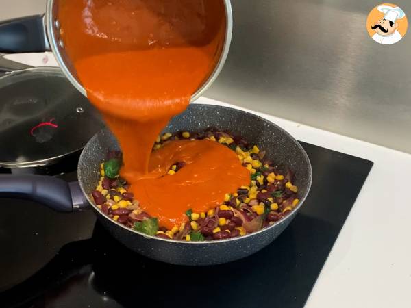 Vegetarian enchiladas - Preparation step 2