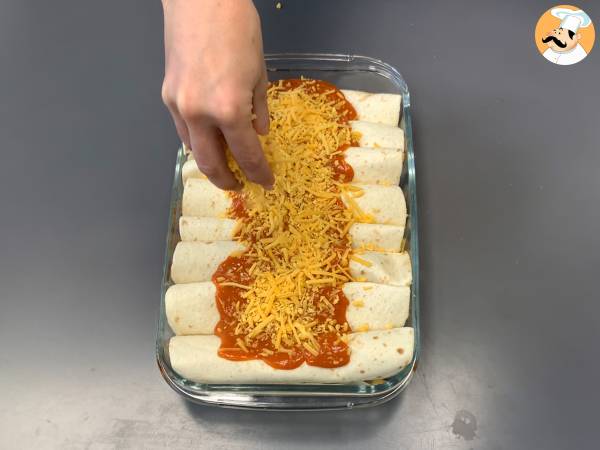 Vegetarian enchiladas - Preparation step 4