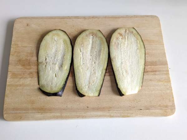 Air fryer eggplant rolls - involtini - Preparation step 1