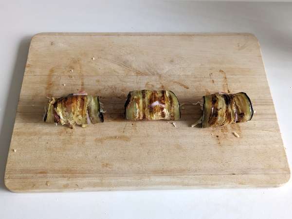 Air fryer eggplant rolls - involtini - Preparation step 4