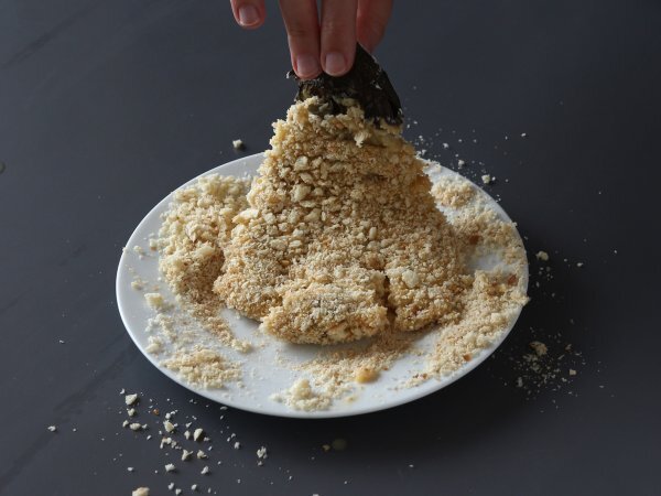 Breaded eggplant with panko breadcrumbs, katsu-style japanese curry but vegetarian - Preparation step 8
