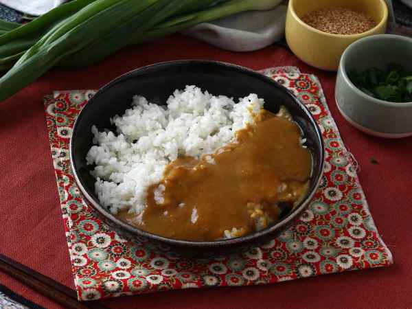Breaded eggplant with panko breadcrumbs, katsu-style japanese curry but vegetarian - Preparation step 16