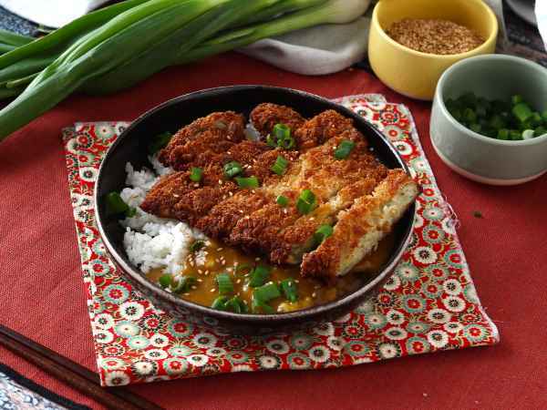 Breaded eggplant with panko breadcrumbs, katsu-style japanese curry but vegetarian - Preparation step 17