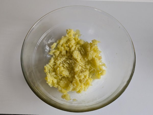 Zucchini and potato patties in airfryer - Preparation step 3