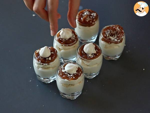 Mont blanc-style verrines with chestnut cream and meringue - Preparation step 13