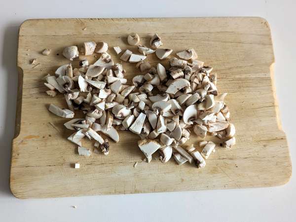 Cannelloni mushrooms and sausage - Preparation step 5