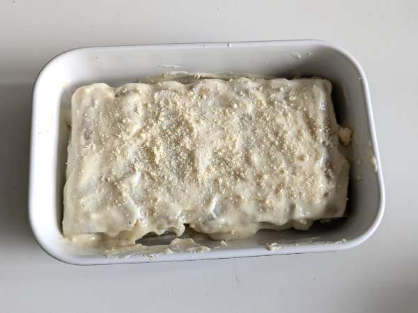 Cannelloni mushrooms and sausage - Preparation step 12