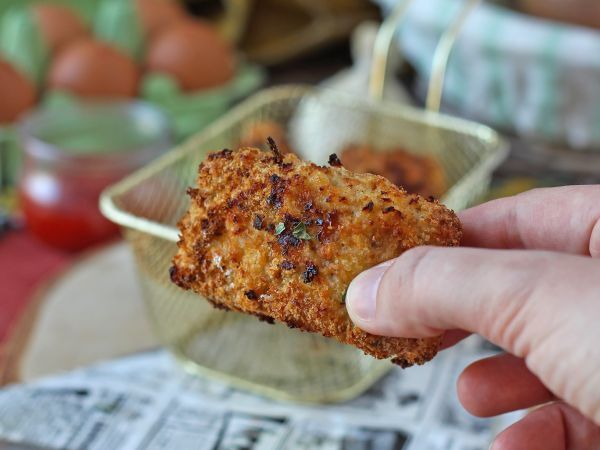 Breaded chicken in the Air Fryer: easy and ready in 20 minutes - Preparation step 5
