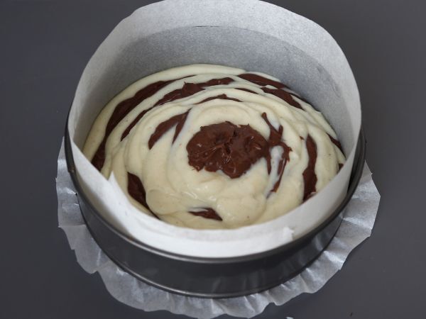 Marbled flan without crust, super easy to make for a guaranteed wow effect - Preparation step 8