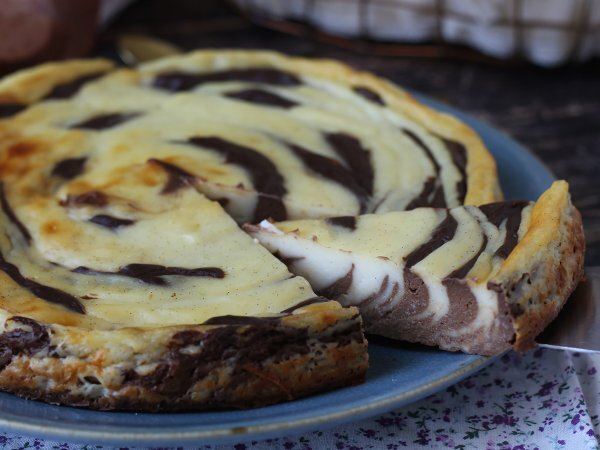 Marbled flan without crust, super easy to make for a guaranteed wow effect - Preparation step 10
