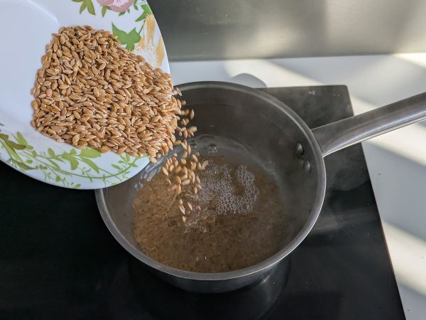Spelt and tuna salad: light, tasty and perfect year-round recipe - Preparation step 1