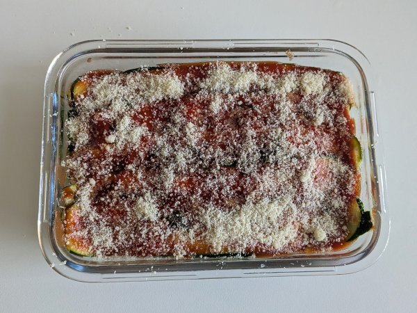 Zucchini parmigiana in air fryer: quick, light and crispy - Preparation step 8