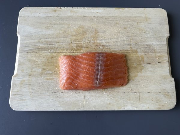 Salmon in pistachio crust - Preparation step 1