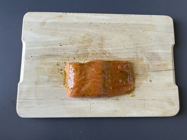 Salmon in pistachio crust - Preparation step 3