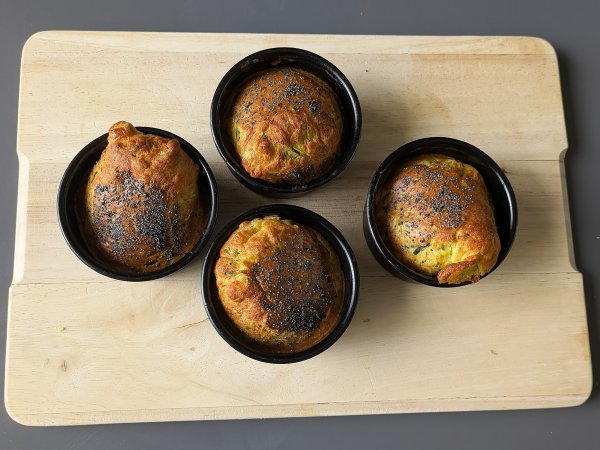 Zucchini muffins in air fryer: the light and fluffy recipe - Preparation step 7