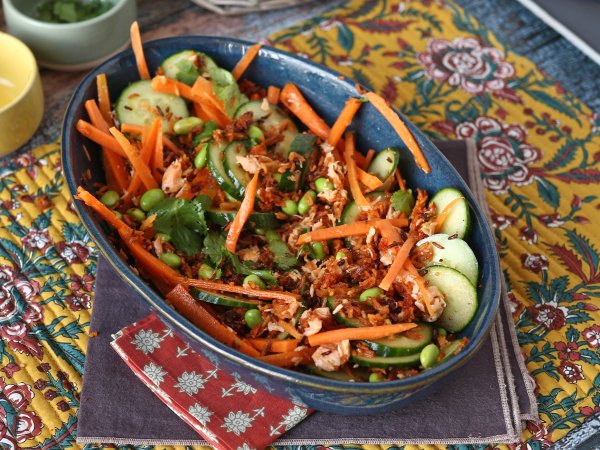 Crispy and spicy salmon crispy rice salad! - Preparation step 8