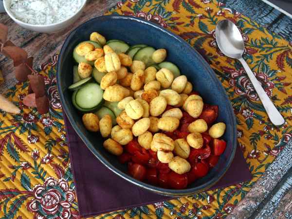 Crispy gnocchi salad, ultra trendy, gourmet and balanced, perfect for summer! - Preparation step 5