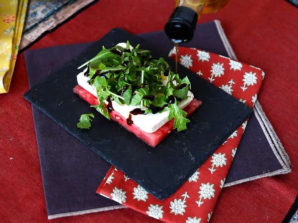 Watermelon feta arugula sandwich, the freshest viral recipe for summer! - Preparation step 4